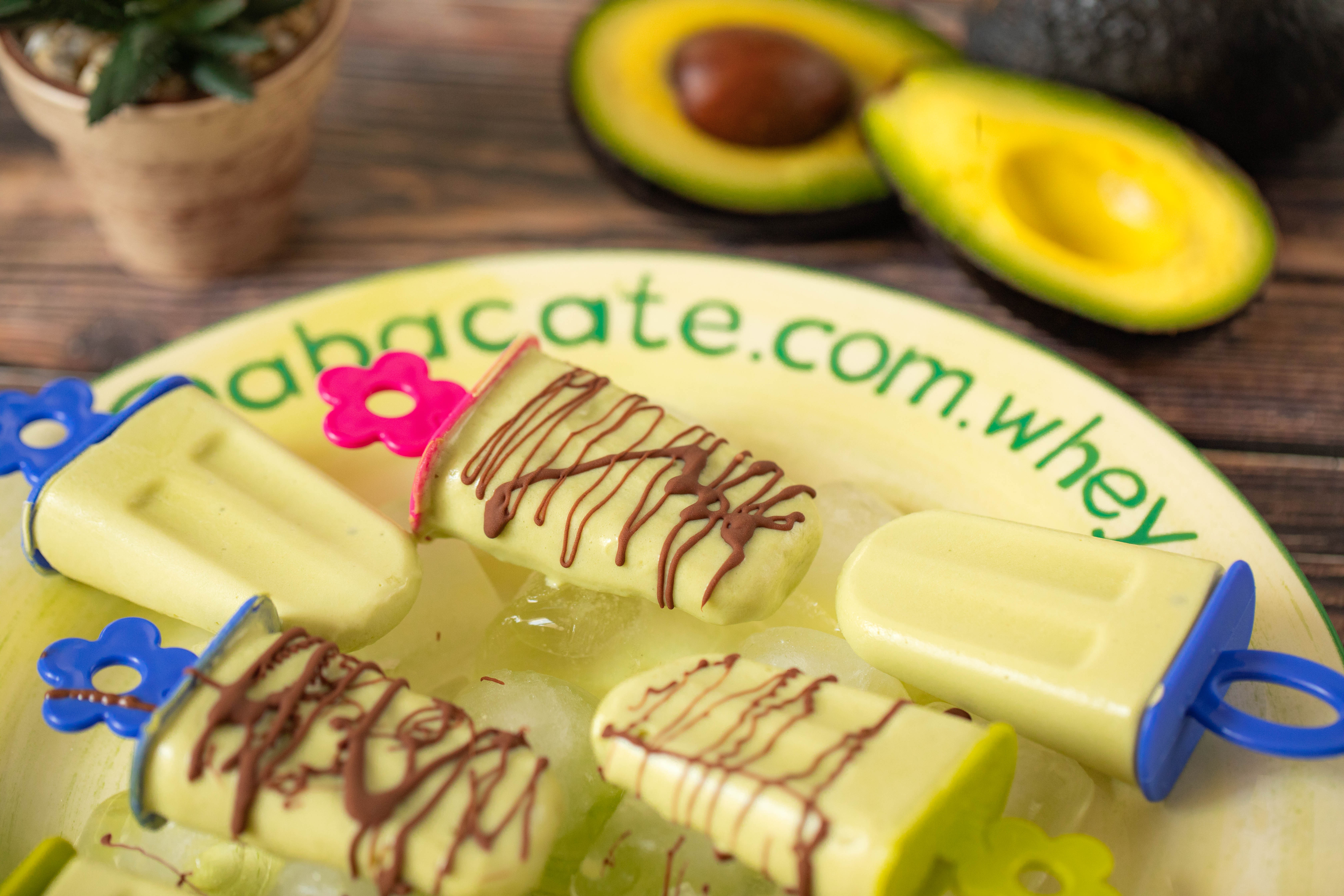 Sorvete de abacate com whey